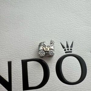 RARE! Pandora 14k Gold Royal Family 2013 Pram Charm
